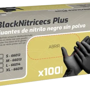 BlackNitricecs Plus – Guantes de nitrilo negro