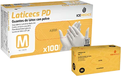 Laticecs PD - Guantes de latex con polvo