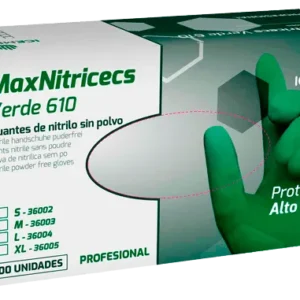 MaxNitricecs Verde – Guantes de Nitrilo super reforzado