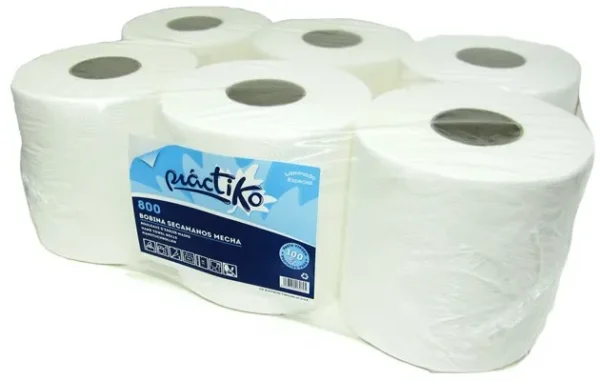 Bobinas Secamanos 800 grs. Pack de 6 unidades